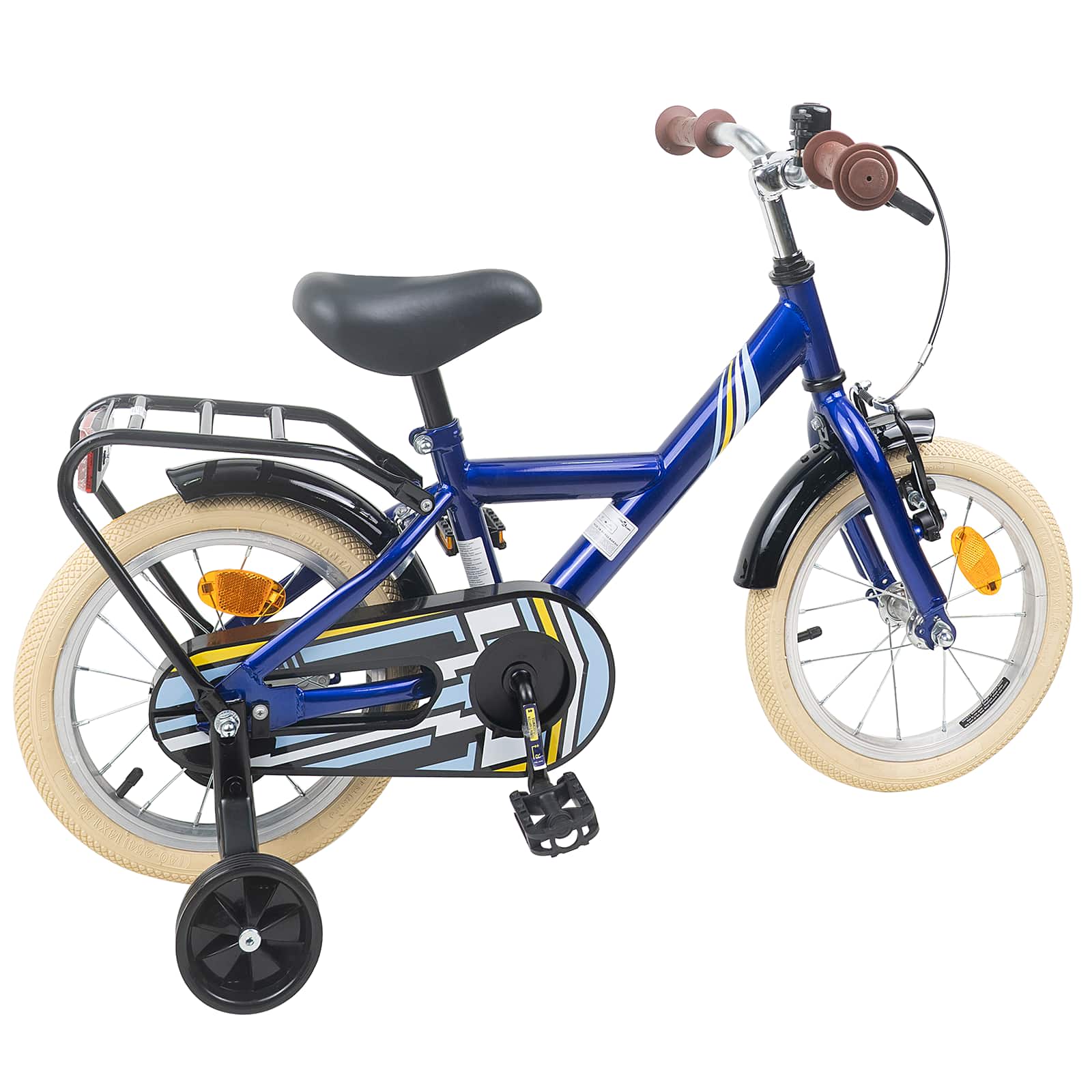 Kinderfiets 14 Inch voor 3-5 jaar oud Donkerblauw