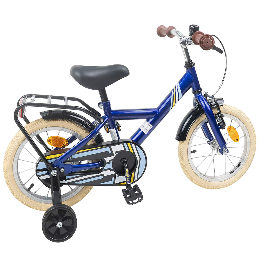 Kinderfiets 14 Inch voor 3-5 jaar oud Donkerblauw