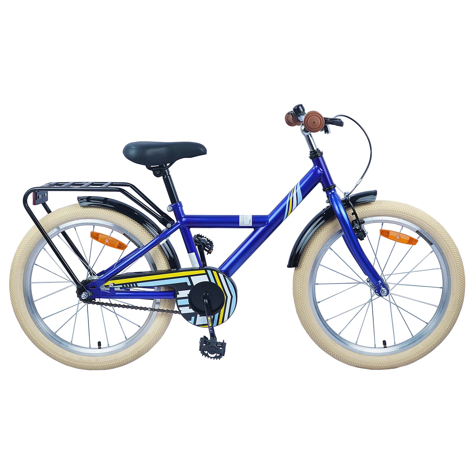 Kinderfiets 18 Inch voor 5-7 jaar Donkerblauw