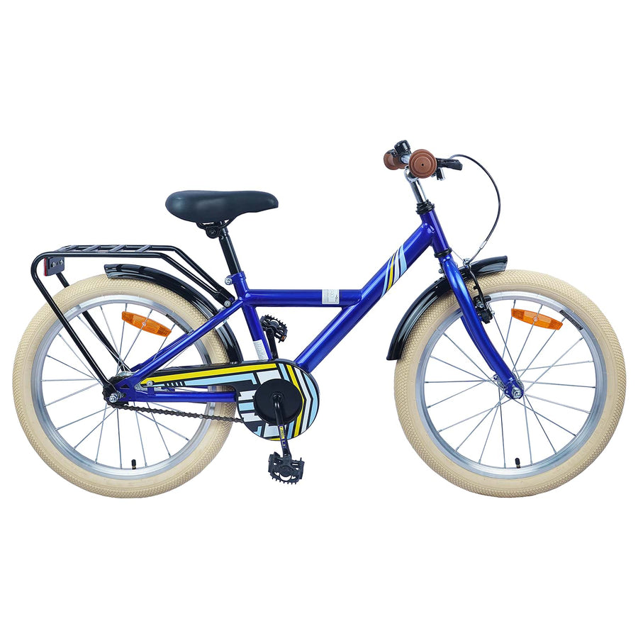 Kinderfiets 18 Inch voor 5-7 jaar Donkerblauw