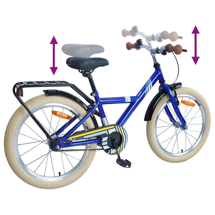 Kinderfiets 24 Inch voor 8-12 jaar oud Donkerblauw