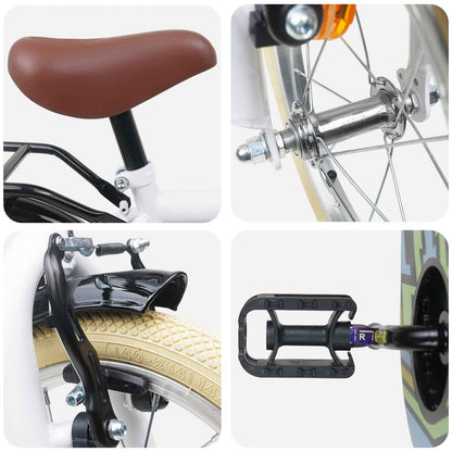 Kinderfiets 12 Inch voor 2-4 jaar oud Wit