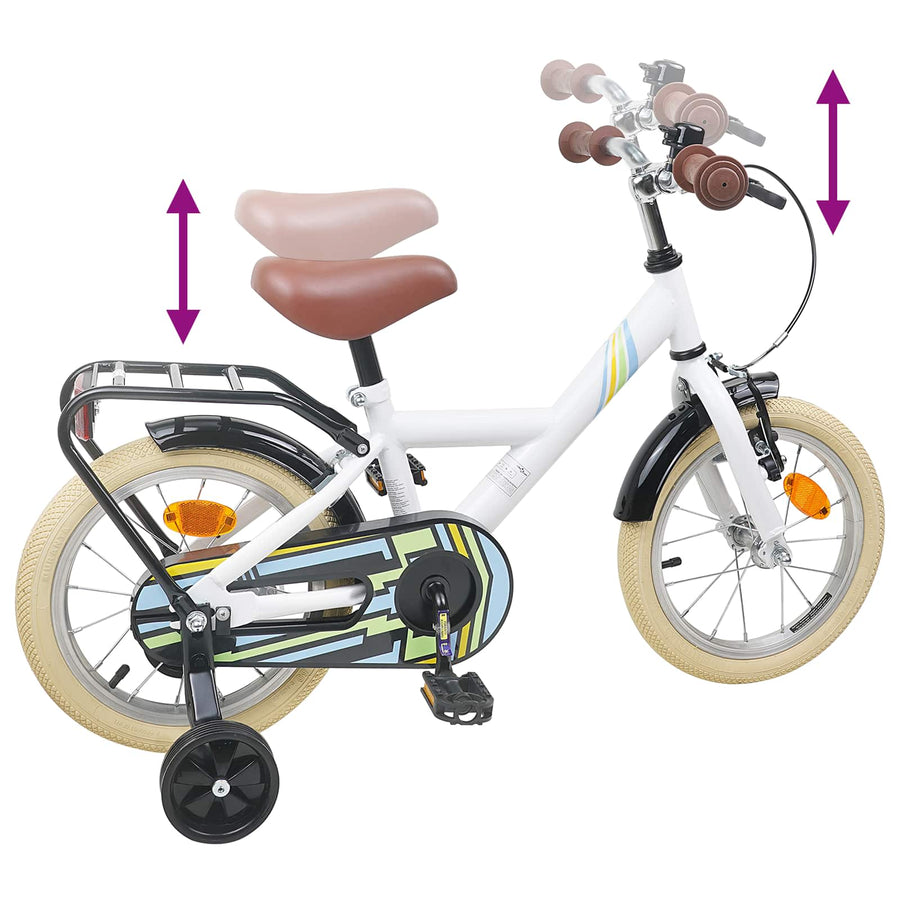 Kinderfiets 12 Inch voor 2-4 jaar oud Wit