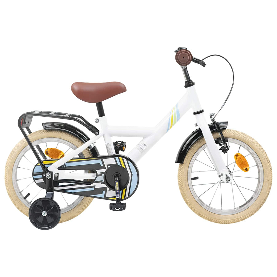 Kinderfiets 14 Inch voor 3-5 jaar oud Wit
