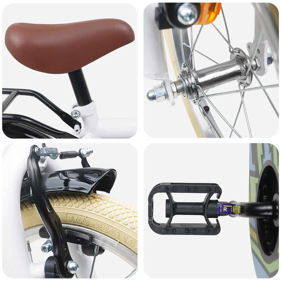 Kinderfiets 16 Inch voor 4-6 jaar oud Wit