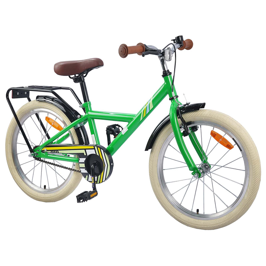 Kinderfiets 18 Inch voor 5-7 jaar Groen
