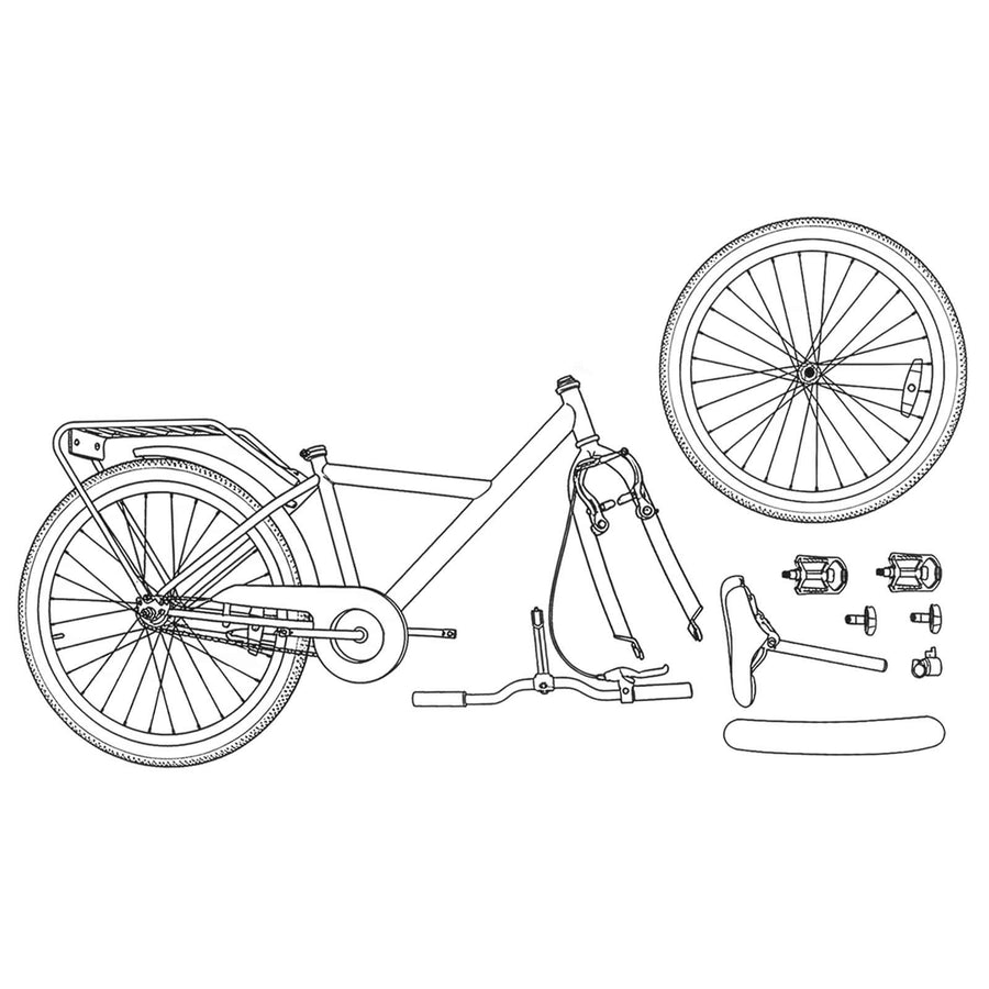 Kinderfiets 18 Inch voor 5-7 jaar Groen