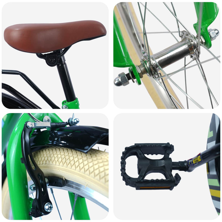 Kinderfiets 24 Inch voor 8-12 jaar oud Groen