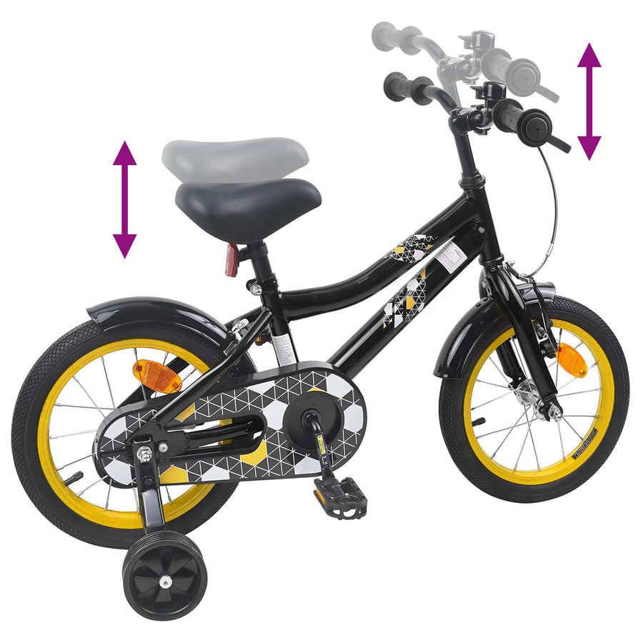Kinderfiets 16 Inch voor 4-6 jaar oud Zwart