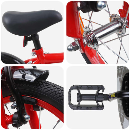 Kinderfiets 16 Inch voor 4-6 jaar oud Rood