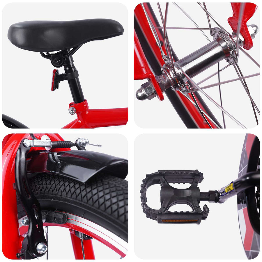 Kinderfiets 18 Inch voor 5-7 jaar Rood