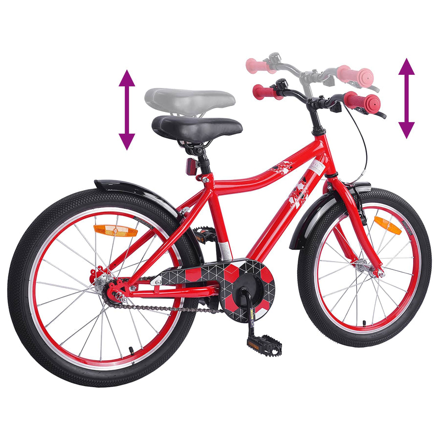 Kinderfiets 18 Inch voor 5-7 jaar Rood