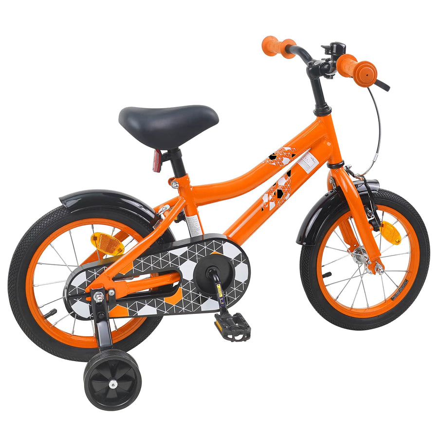 Kinderfiets 14 Inch voor 3-5 jaar oud Oranje