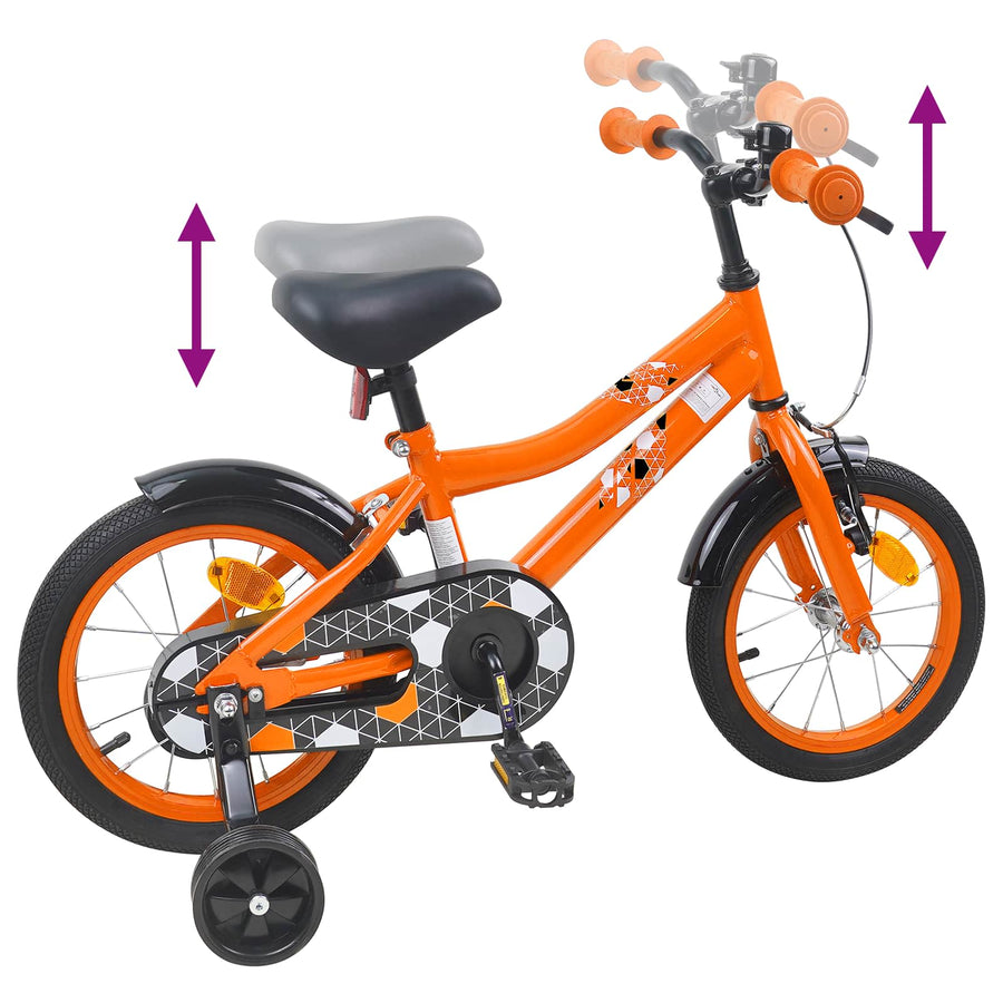 Kinderfiets 16 Inch voor 4-6 jaar oud Oranje