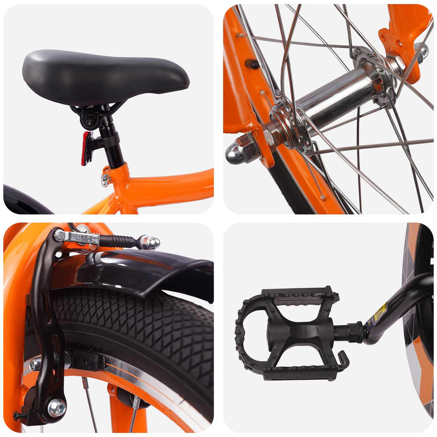 Kinderfiets 18 Inch voor 5-7 jaar Oranje
