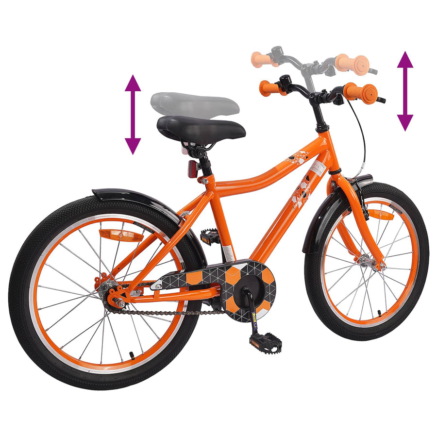 Kinderfiets 18 Inch voor 5-7 jaar Oranje