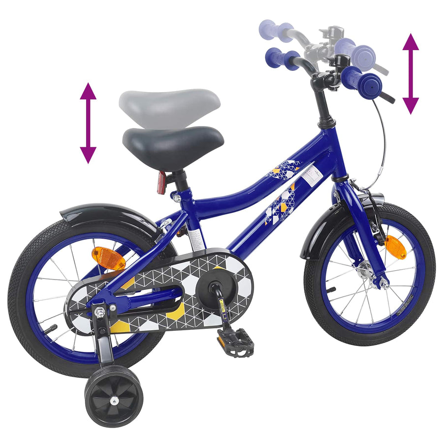 Kinderfiets 16 Inch voor 4-6 jaar oud Donkerblauw