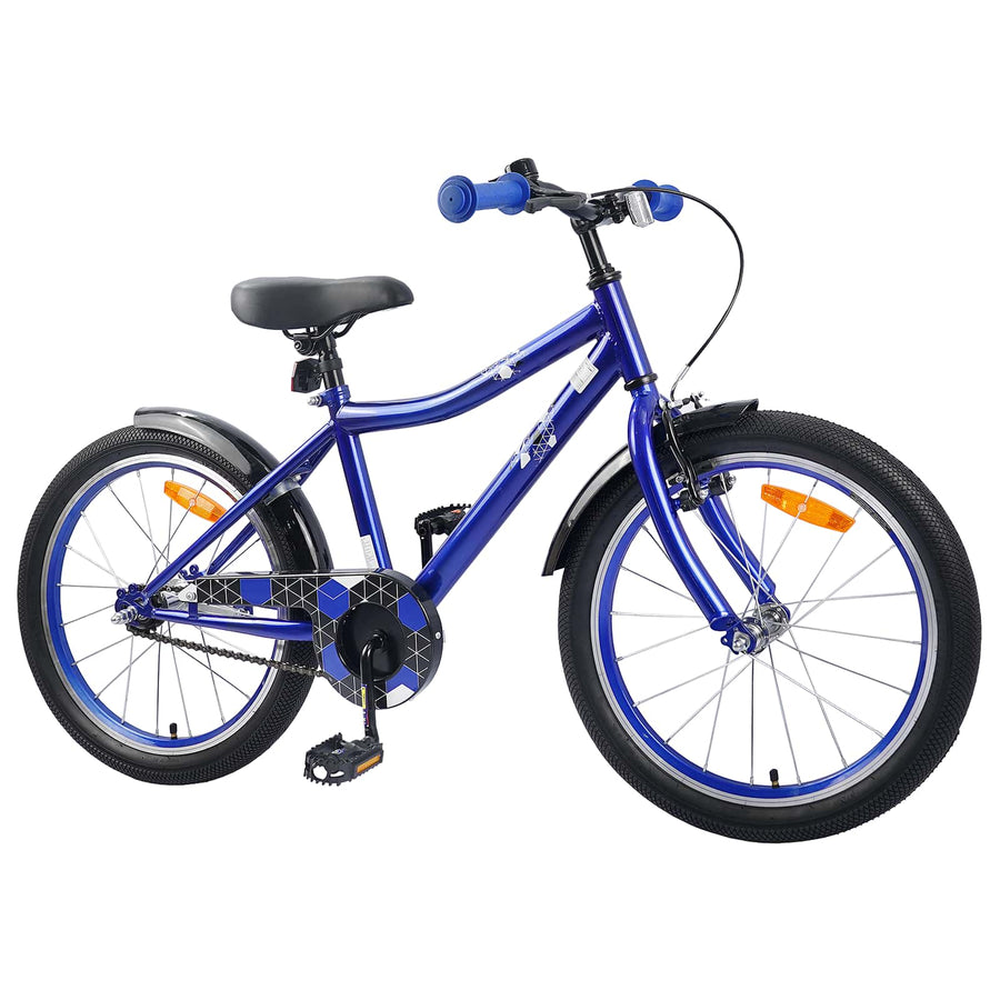 Kinderfiets 18 Inch voor 5-7 jaar Donkerblauw