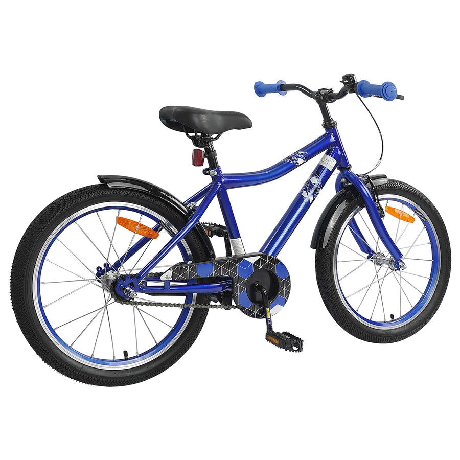 Kinderfiets 18 Inch voor 5-7 jaar Donkerblauw
