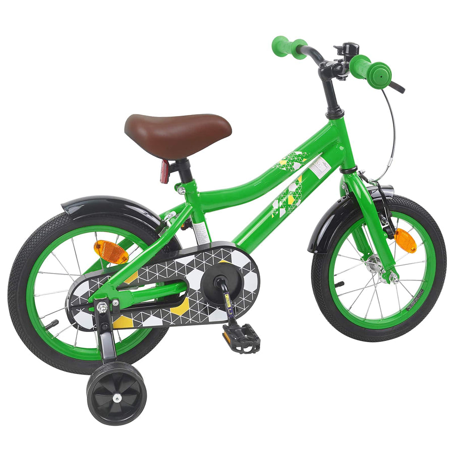 Kinderfiets 14 Inch voor 3-5 jaar oud Groen