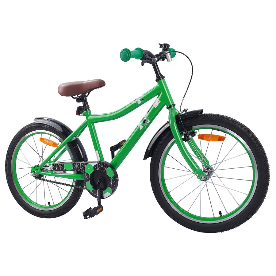 Kinderfiets 18 Inch voor 5-7 jaar Groen