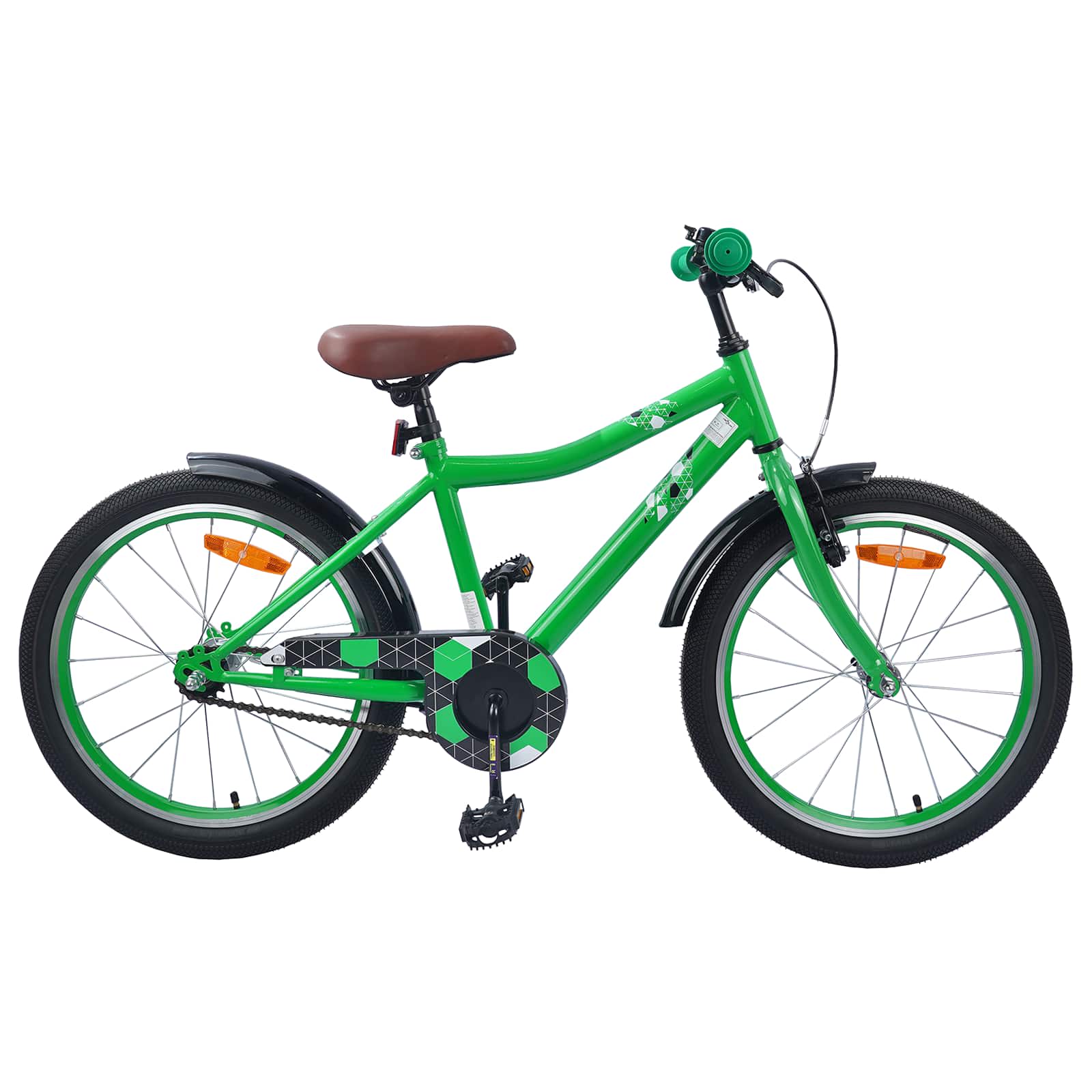 Kinderfiets 18 Inch voor 5-7 jaar Groen