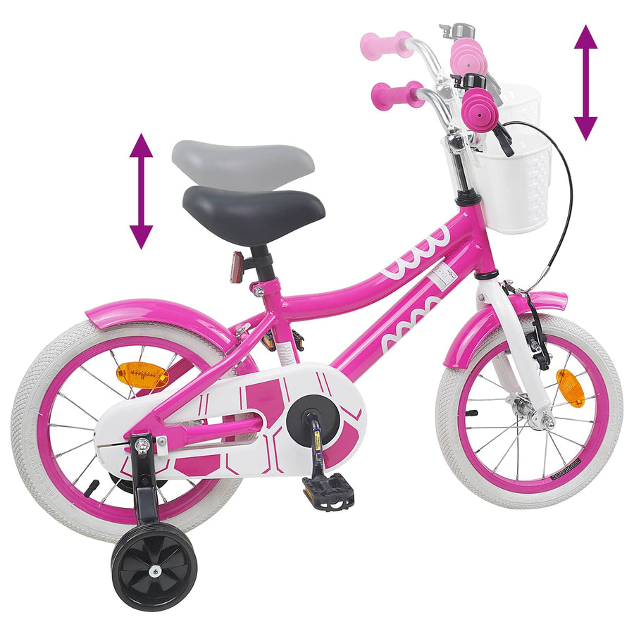Kinderfiets 12 Inch voor 2-4 jaar oud Roze