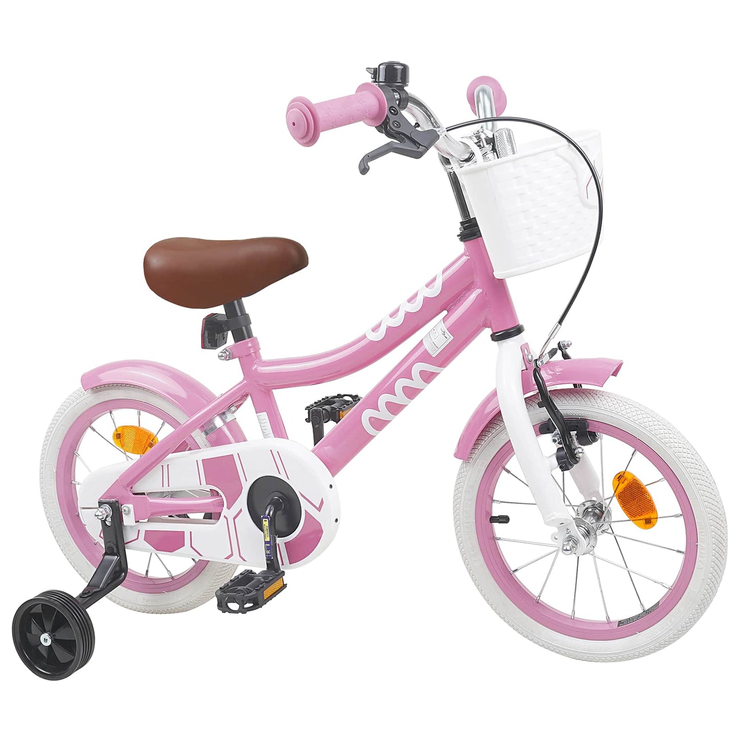 Kinderfiets 12 Inch voor 2-4 jaar oud Lichtroze