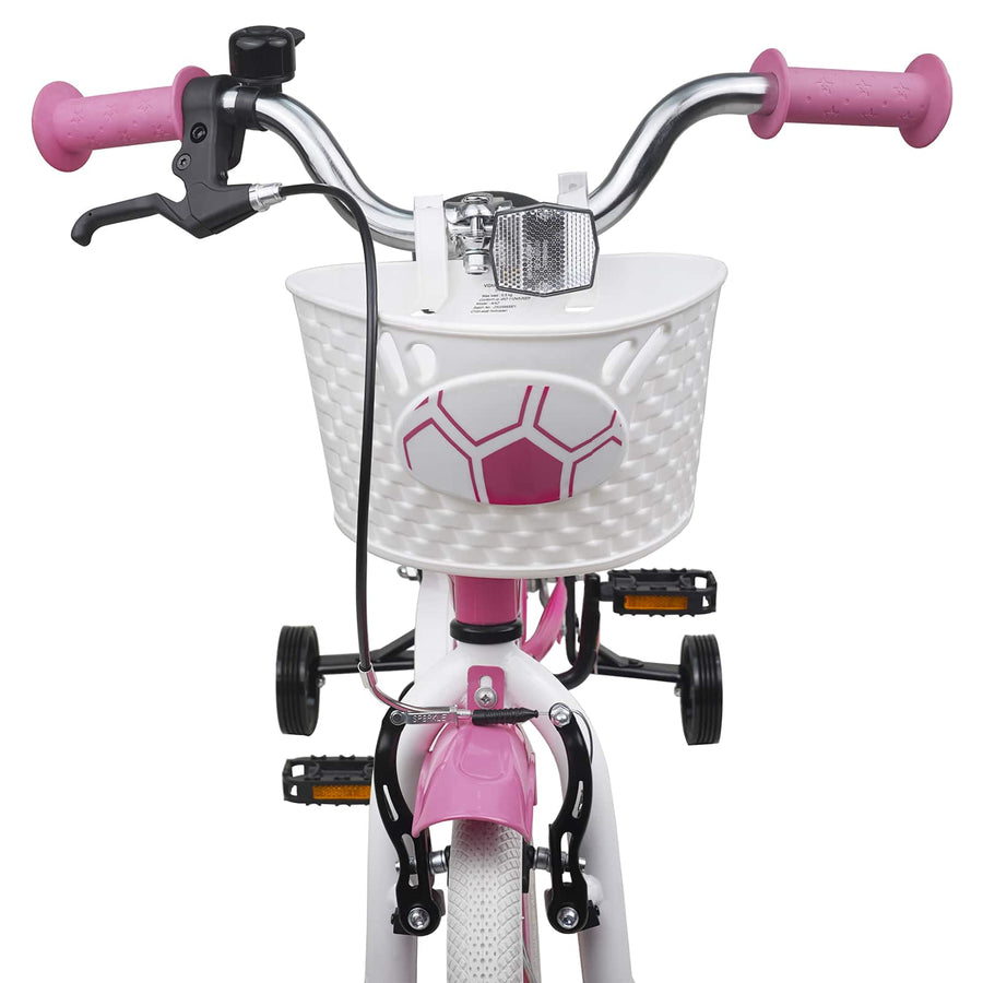 Kinderfiets 14 Inch voor 3-5 jaar oud Lichtroze