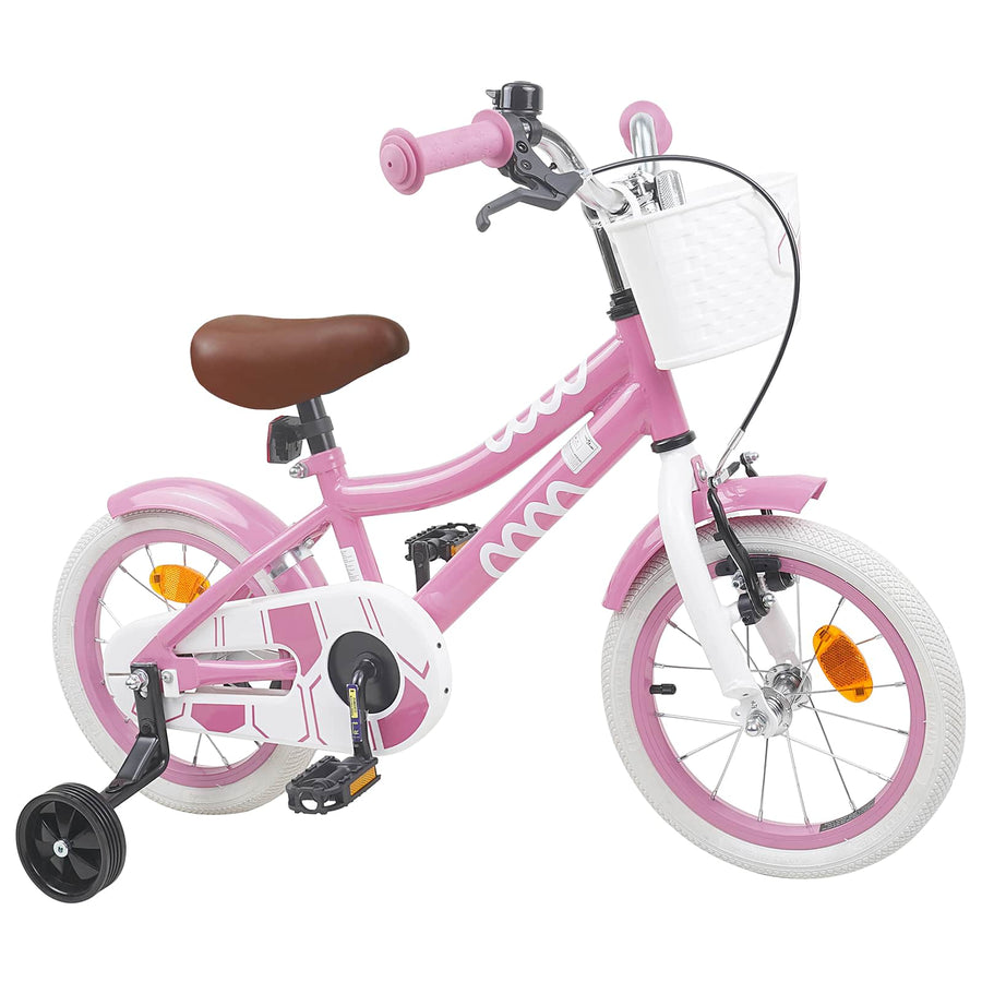 Kinderfiets 14 Inch voor 3-5 jaar oud Lichtroze