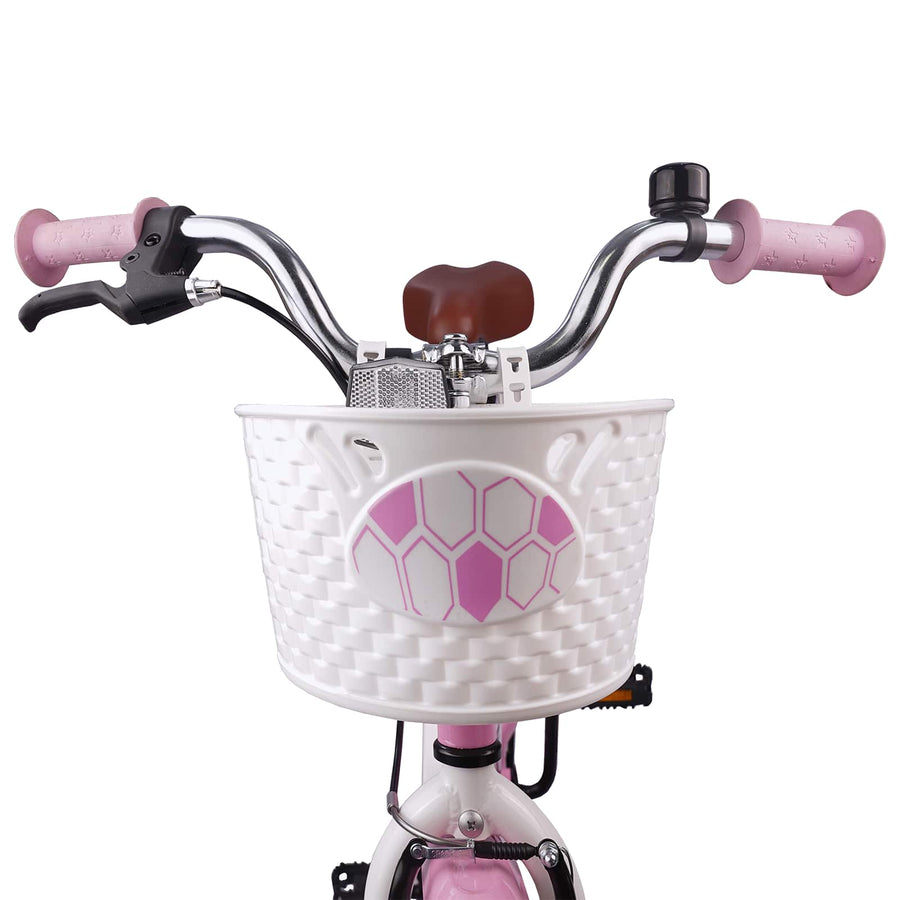 Kinderfiets 18 Inch voor 5-7 jaar Lichtroze