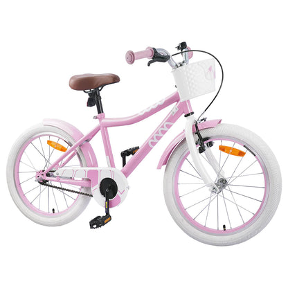 Kinderfiets 18 Inch voor 5-7 jaar Lichtroze