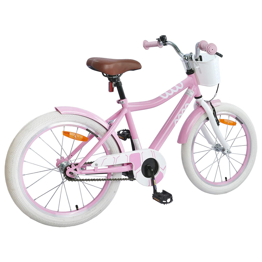 Kinderfiets 18 Inch voor 5-7 jaar Lichtroze