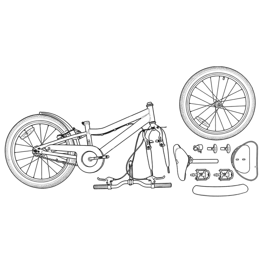 Kinderfiets 18 Inch voor 5-7 jaar Lichtroze