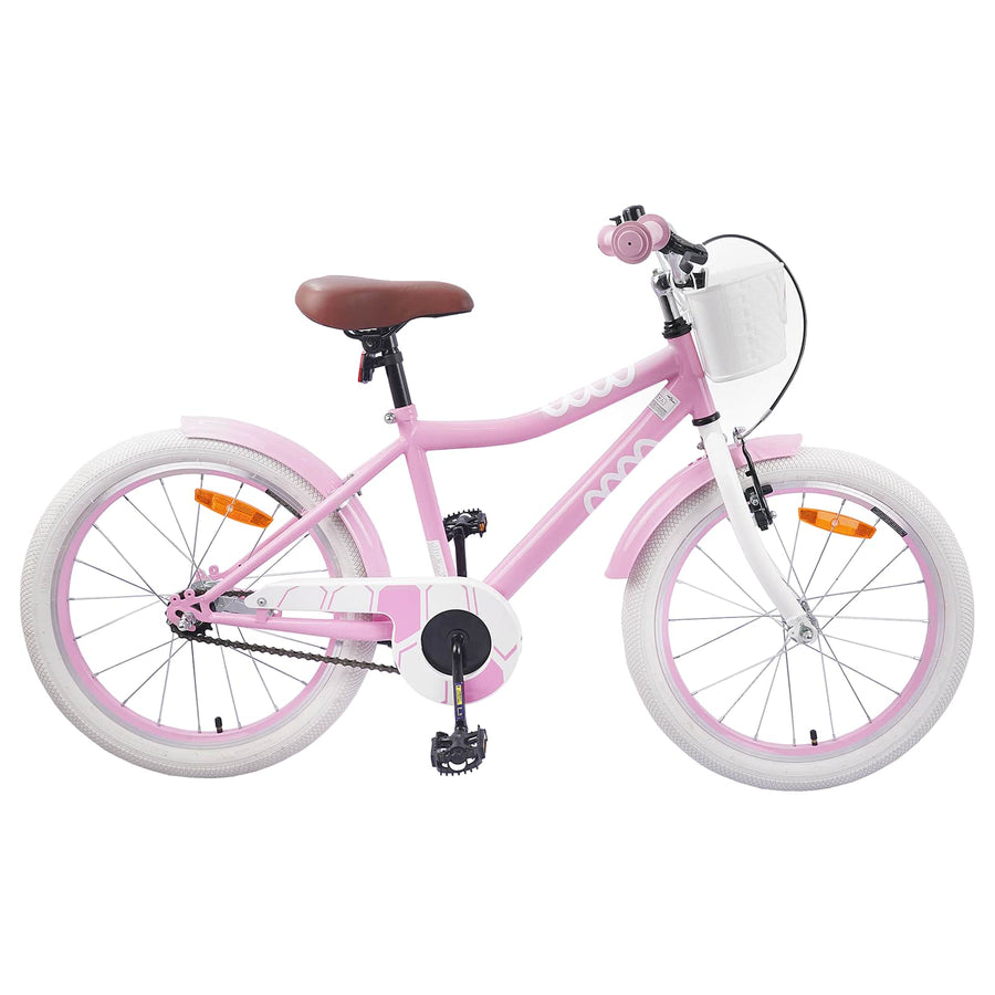 Kinderfiets 18 Inch voor 5-7 jaar Lichtroze