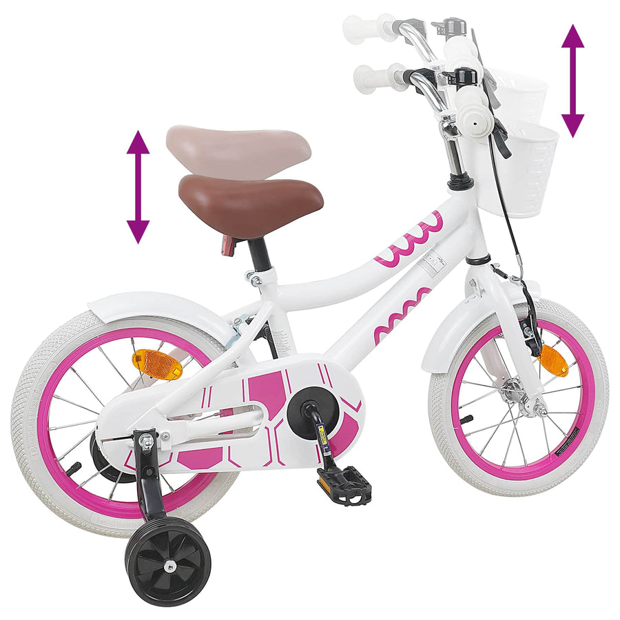 Kinderfiets 12 Inch voor 2-4 jaar oud Wit