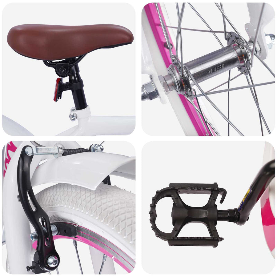 Kinderfiets 20 Inch voor 6-11 jaar oud Wit