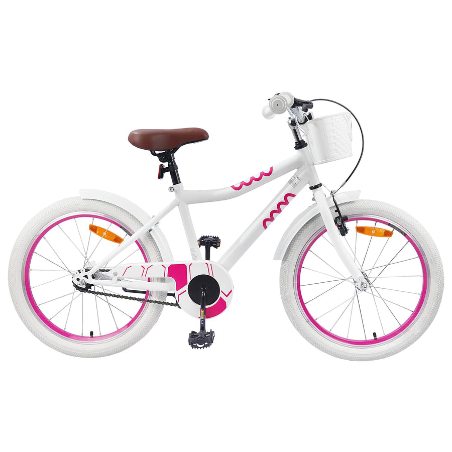 Kinderfiets 20 Inch voor 6-11 jaar oud Wit