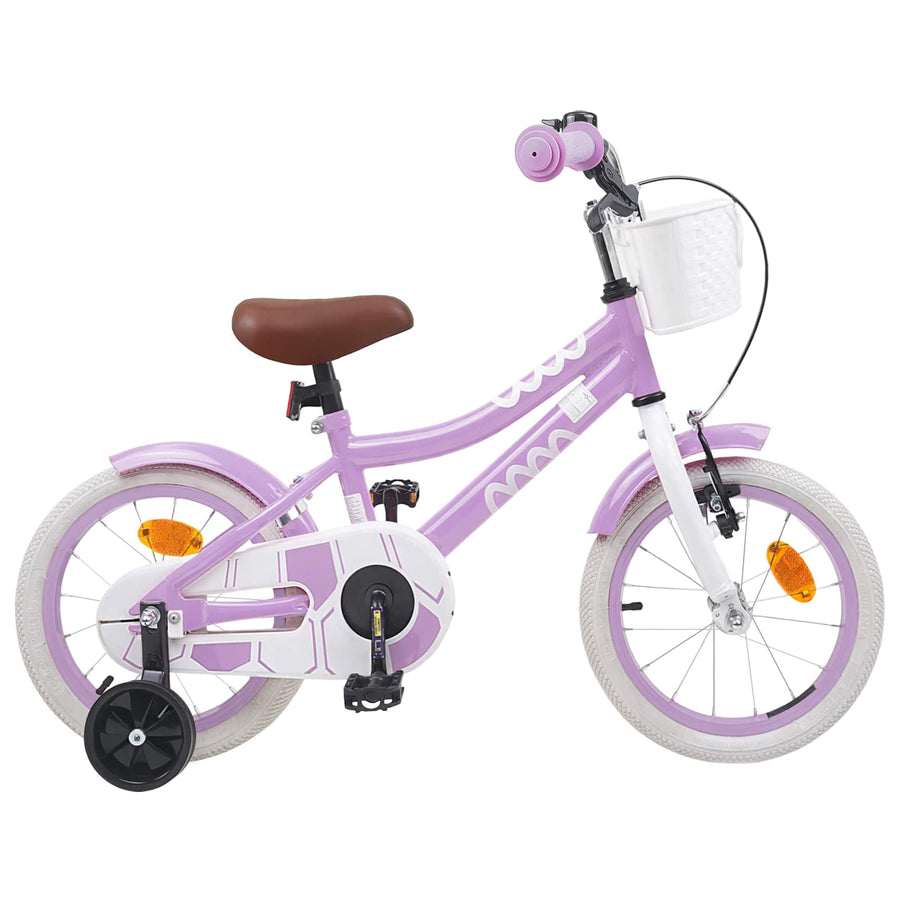 Kinderfiets 12 Inch voor 2-4 jaar oud Paars