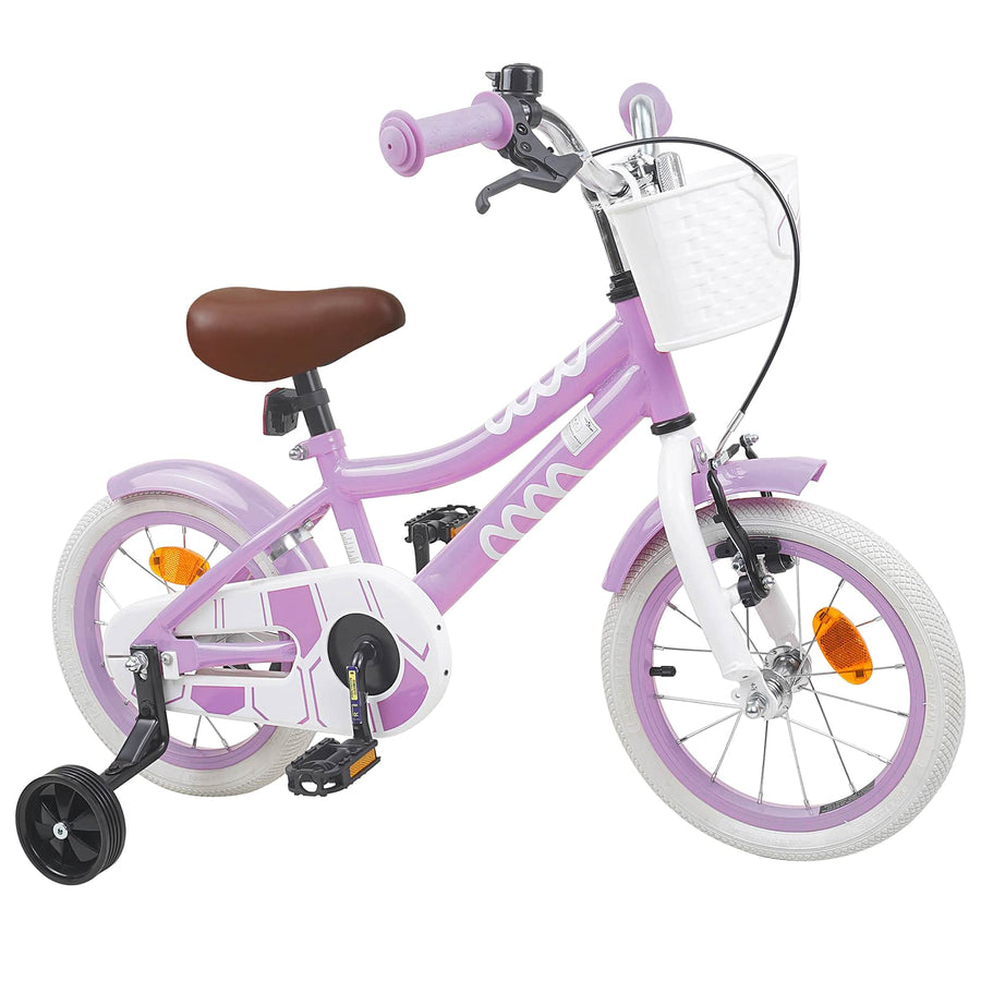 Kinderfiets 14 Inch voor 3-5 jaar oud Paars