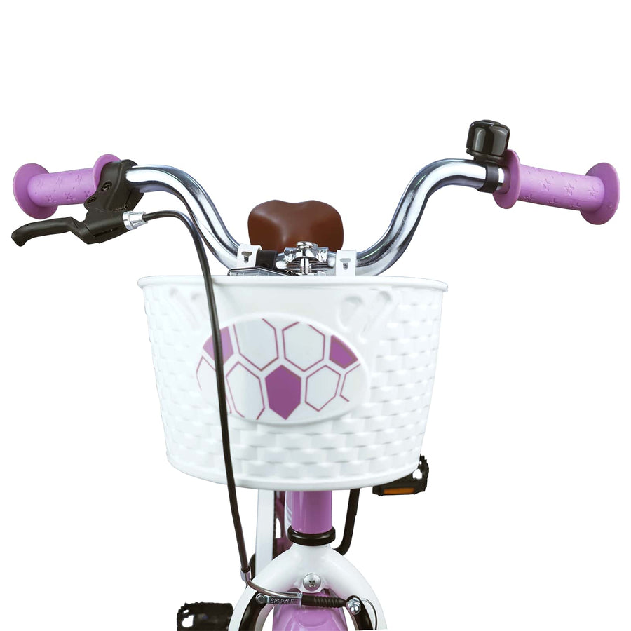 Kinderfiets 18 Inch voor 5-7 jaar Paars