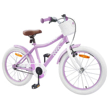 Kinderfiets 18 Inch voor 5-7 jaar Paars