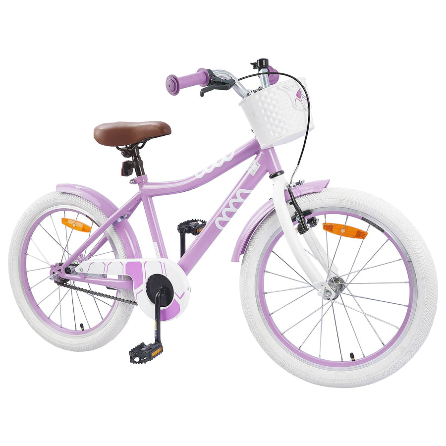 Kinderfiets 18 Inch voor 5-7 jaar Paars