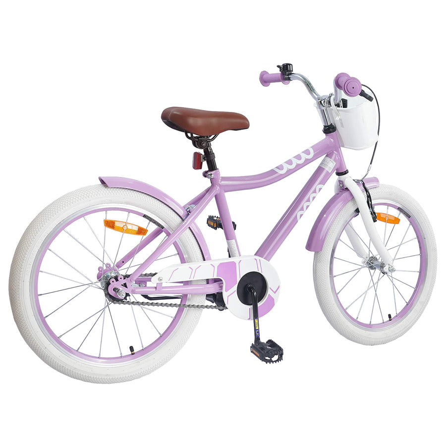 Kinderfiets 18 Inch voor 5-7 jaar Paars