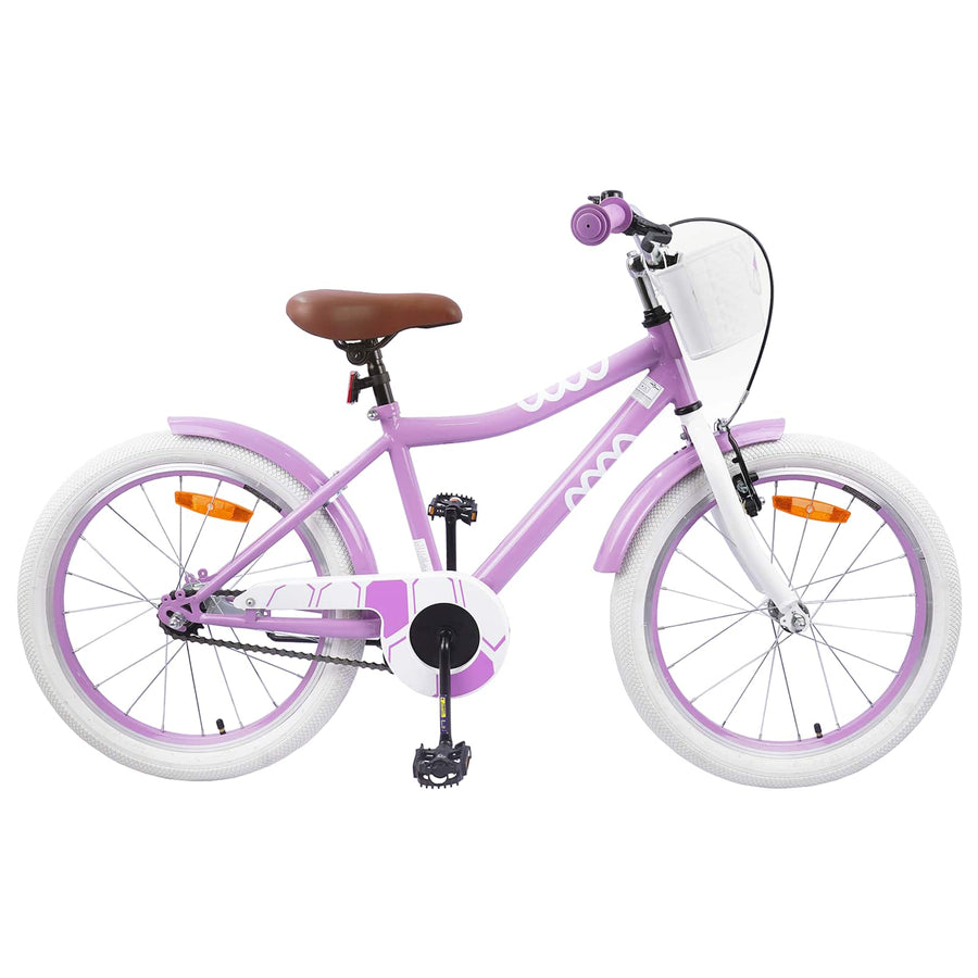 Kinderfiets 18 Inch voor 5-7 jaar Paars