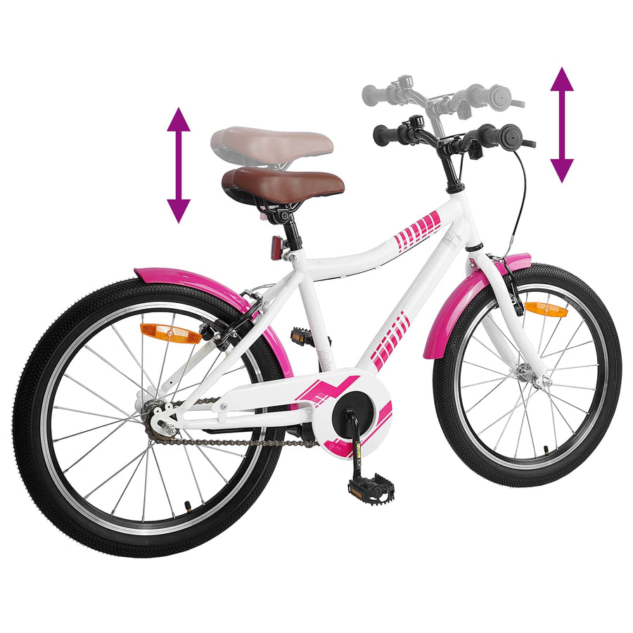 Kinderfiets 18 Inch voor 5-7 jaar Roze