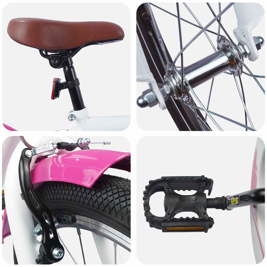 Kinderfiets 24 Inch voor 8-12 jaar oud Roze