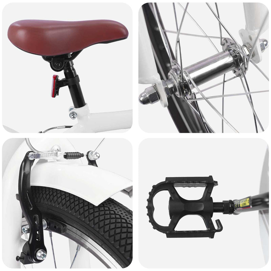 Kinderfiets 18 Inch voor 5-7 jaar wit