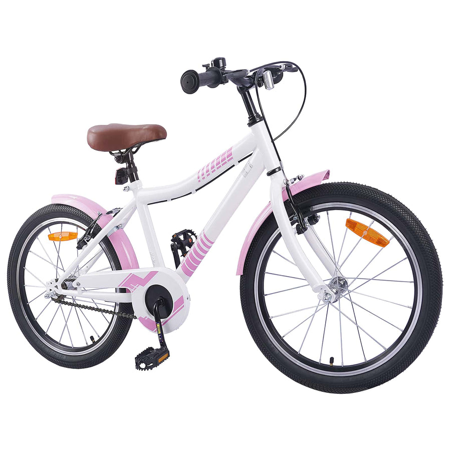 Kinderfiets 18 Inch voor 5-7 jaar Lichtroze