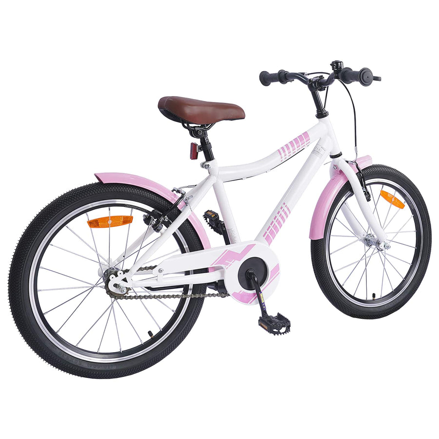 Kinderfiets 18 Inch voor 5-7 jaar Lichtroze